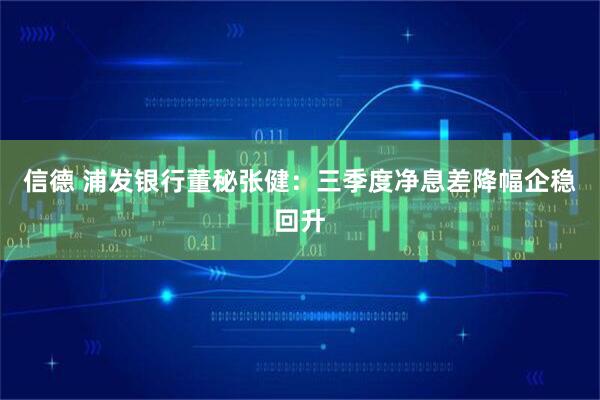 信德 浦发银行董秘张健：三季度净息差降幅企稳回升